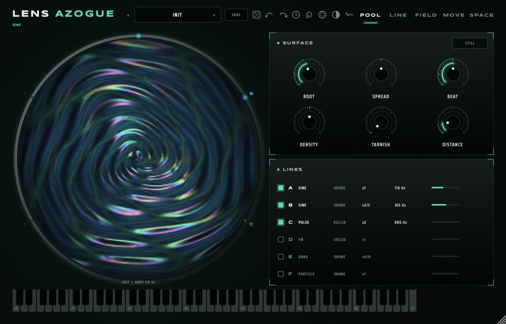 LENS AZOGUE interface