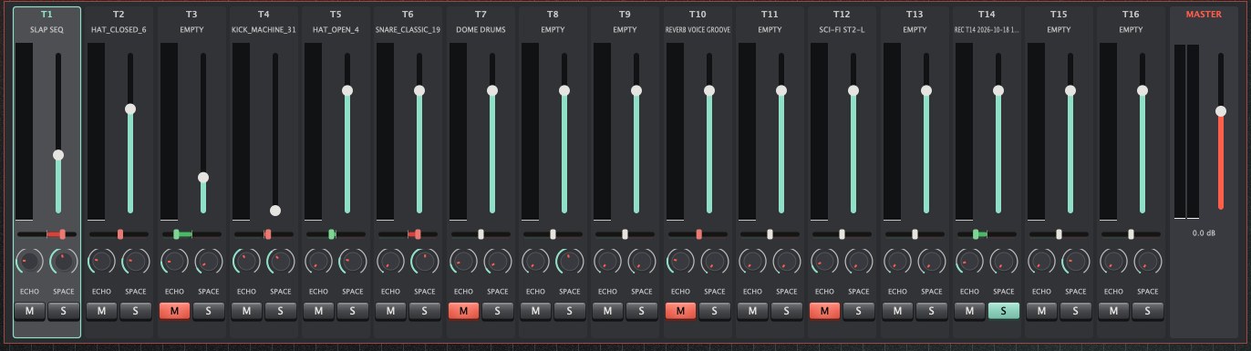 Mixer view