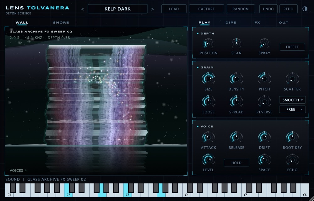 The WALL with a field recording laid down as layers